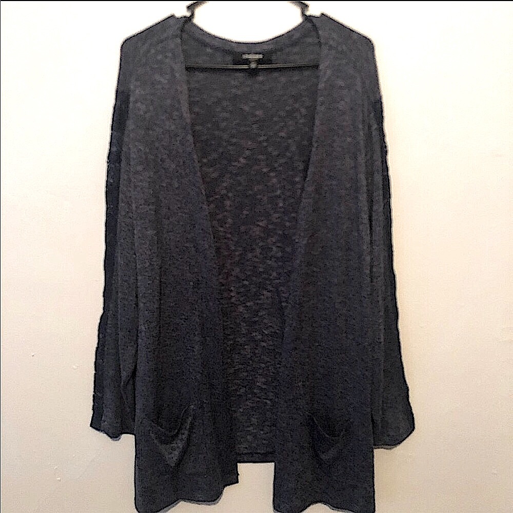 Blue “marble” look cardigan sz 1X
